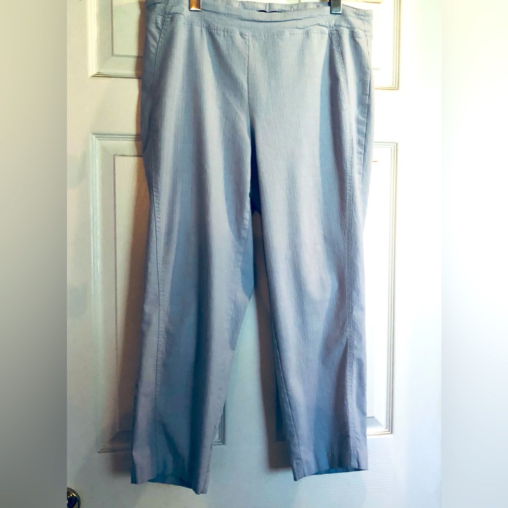 Jasmine & Juliana Capri Pant Stretch Pull On Blue Women's Size 14w